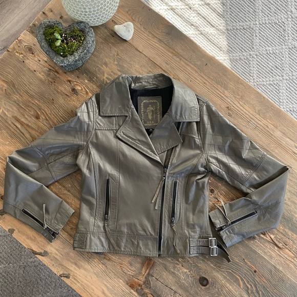 MY TRIBE Leather Jacket - Picture 2 of 14